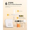 MegaWise Pro 2025 Updated Slow Masticating Juicer, 95% Juice Yield,