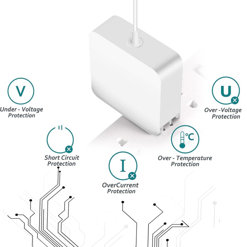 For Apple 45W T Power Adapter Charger for Mac Book