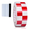 oupados 25m×5cm Reflective Warning Tape Tape Red and White Reflective