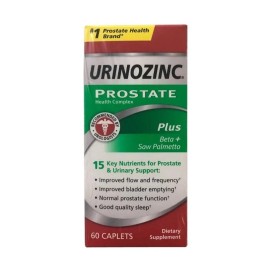 URINOZINC Prostate Plus, 4 PACK, Clinical Strength Saw Palmetto & Beta Sitosterol