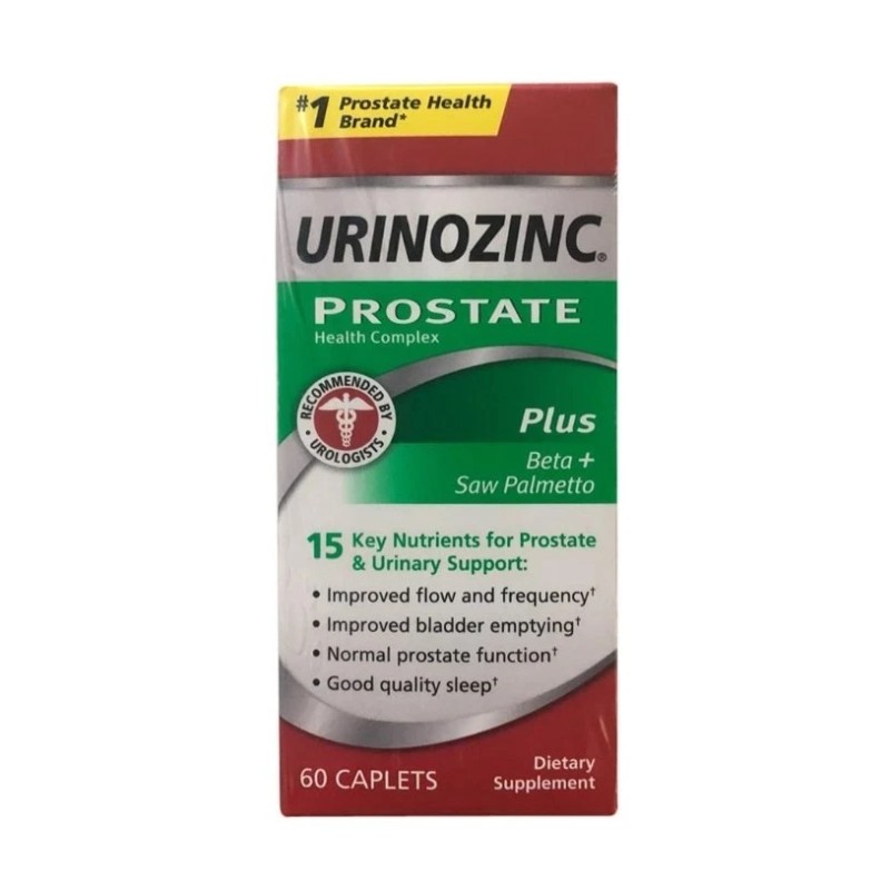 URINOZINC Prostate Plus, 4 PACK, Clinical Strength Saw Palmetto &