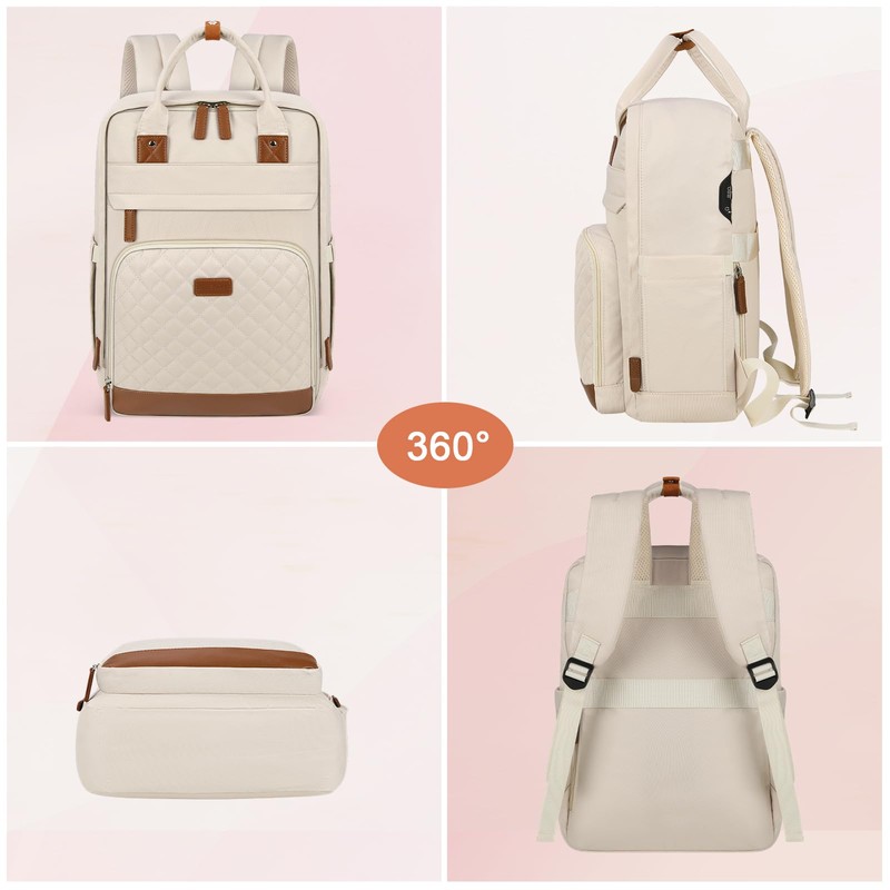 RAINSMORE Mochila para laptop 15.6 pulgadas,Mochilas para mujer,Mochila con USB