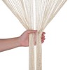 WedDecor Beige String Curtains Glitter Fringe Panel Fly Screen Room