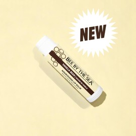 Bee By the Sea Lip Balm with Sea Buckthorn & Natural Beeswax - Moisturizing, Soothing Lip Care for Dry Lips - 0.15oz (0.15 oz, Vanilla Bean)