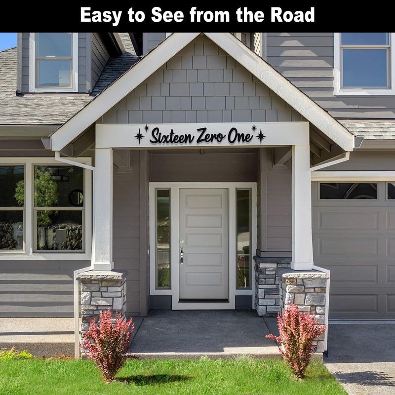 LUCK HOUSE Cursive House Numbers for Outside – 6 Inch