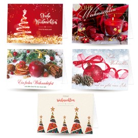 Christmas Cards (Folding Cards) with Envelope (Pack of 5)