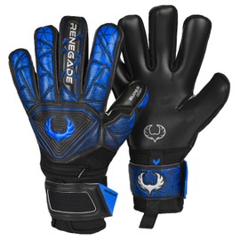 Renegade GK Vor-tex Goalie Gloves (Sizes 6-11, 3 Styles, Level 3) 3.5+3mm Hyper Grip & Super Mesh | Excellent All-Around Goalkeeper Glove (Shadow - Negative Cut, 9)