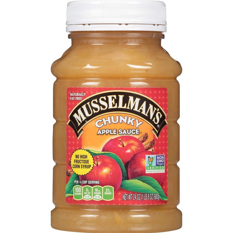 Musselman's CHUNKY Apple Sauce (Pack of 2) 24 oz Jars