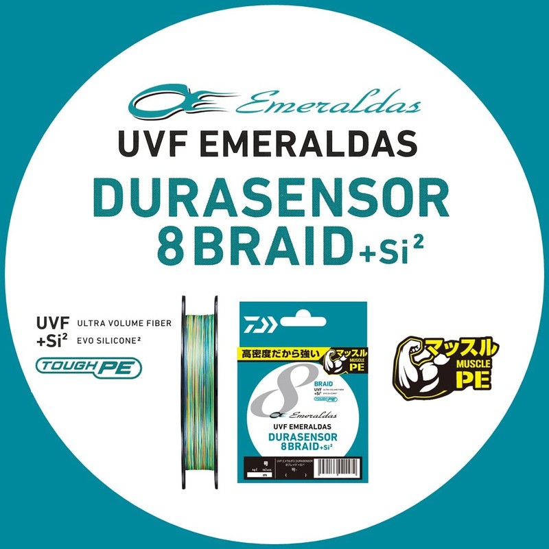 Daiwa PE Line UVF Emeraldas Dura Sensor X8 + Si2,