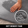 H.VERSAILTEX Grey Memory Foam Bathroom Rug 24x17 Absorbent Bath Rug