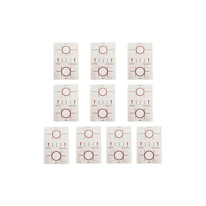 10Pcs/Set Golf Impact Labels Golf Club Target Label Target Sticker