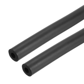 QUARKZMAN 2pcs 3.3ft Pipe Insulation Hose 1/2" (12mm) ID 1 1/16" OD Foam Hose for Handle Support Black