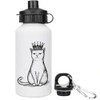 Azeeda 400ml 'Princess Cat' Kids Reusable Water/Drinks Bottle (WT00084303)