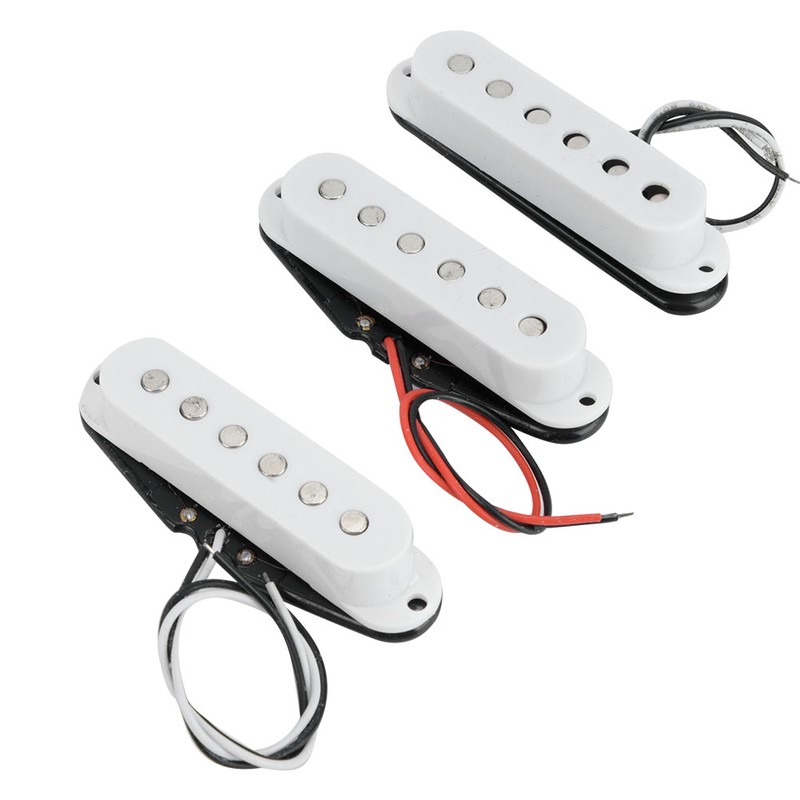 3Pcs Pickup Set Neck Single Coil Pickups for Electric Guitar