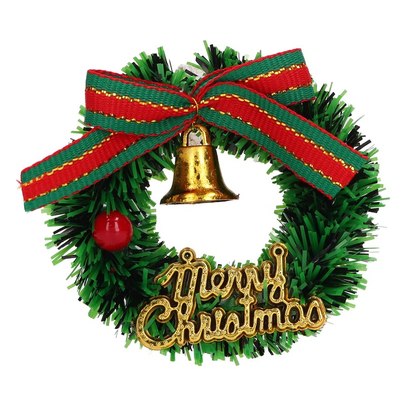10Pcs Dollhouse Christmas Wreath Exquisite Colors Cute Life Scenes Miniature