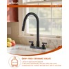 APPASO Black 2 Handle Kitchen Faucets, 4 Hole Kitchen Faucets