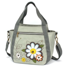 CHALA Venture Mini Carryall - RFID Protected Nylon Bag with Adjustable Crossbody Strap - Daisy - sage