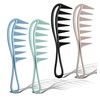 Set of 4 Curling Combs, Natural Curls Comb with Wide