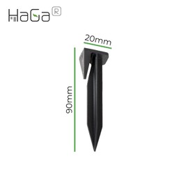 HaGa® Pack of 50 Boundary Cable Ground Hooks for Your Robotic Lawnmower - High-Quality Pegs for Boundary Wire - Compatible with Husqvarna, Gardena, Worx, Robomow, Yard Force, Bosch