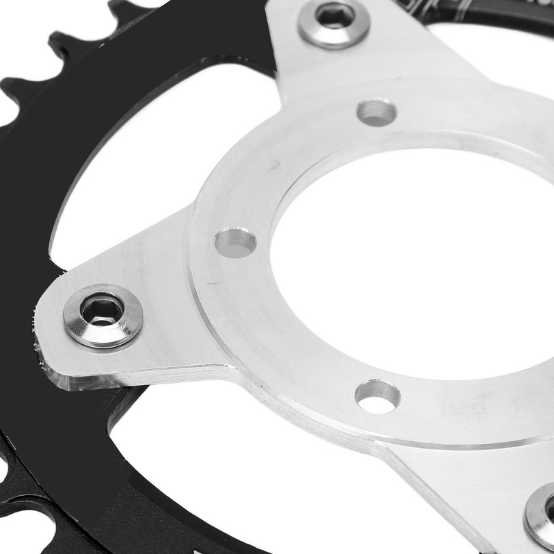 104BCD Electric Bike Chainring and Adapter 38T Aluminum Alloy CNC