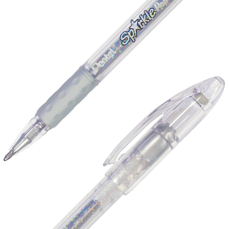 Bolígrafos de Sparkle Pop Ultra Brillantes Tinta Gel Color Plata