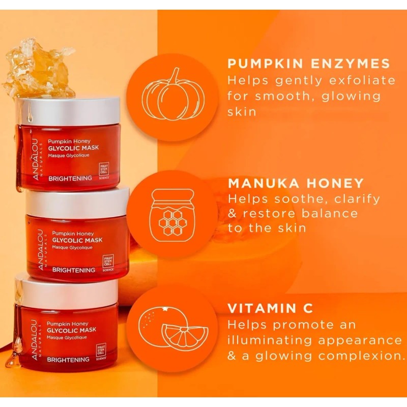 Mascarilla Facial Exfoliante Andalou Naturals Brightening Todo Tipo De Piel