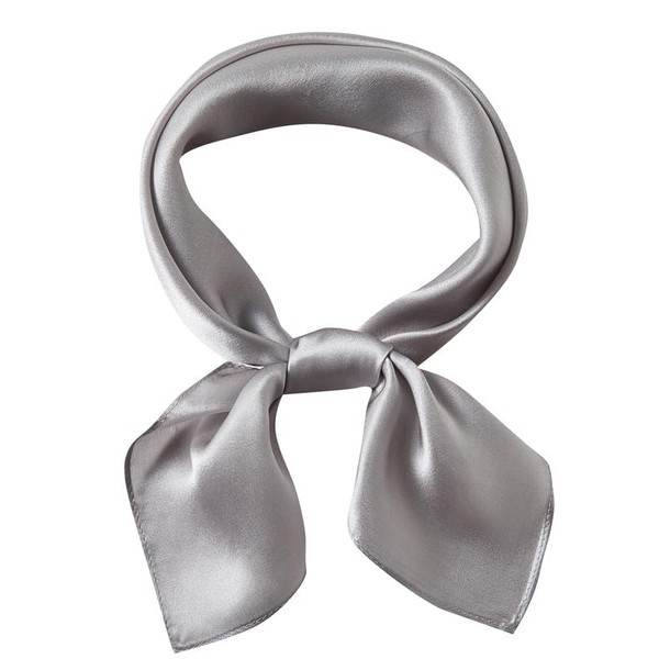 cxzymcln 21"x21" Solid Color Mulberry Silk Scarf Silk Hair Wrap