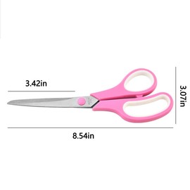 Scissors 6-Pack, Comfortable Handles Heavy Duty Scissor for Office Craft Home School Supplies, All Purpose Scissors, Heavy Duty Scissors Set with Thick and Sharp Blades for Home and Kitchen