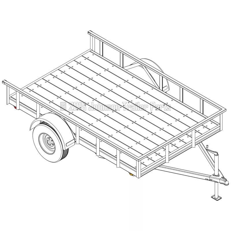 Johnson Trailer Parts 6′ 4" x 10′ Utility Trailer Plans