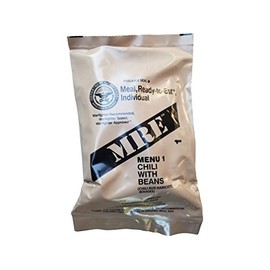 Ultimate 2018 US Military MRE Complete Meal Inspection Date January 2018 or Newer (Chili with Beans)