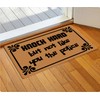 Funny Doormats Welcome Door Mat Knock Hard But Not Like