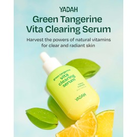 YADAH Green Tangerine Vita Serum 1.01 Fl oz 1-Pack - Hydrating, Revitalizing Serum with Vitamin C for Dull Skin and Radiant Complexion