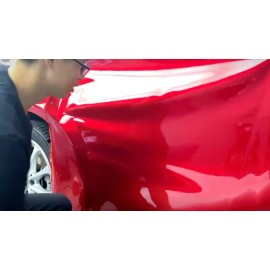 Carlas 108" x 60" Premium Super Gloss Metallic Red Vinyl Film Wrap Sticker 9ft x 5ft