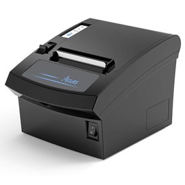 ACLAS 3'1/8 Thermal Receipt Printer 80mm w/Auto Cutter Cash Drawer ESC/POS Windows for Bill POS Receipt Printers (10 inches/sec, USB + Ethernet Serial Port)