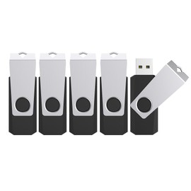 TOPESEL USB Flash Drive 5 Pack 16GB USB 3.0 Flash Drive Memory Stick USB Drive Thumb Drives USB Stick USB3.0 Thumb Drives (16GB 5PCS, Black)