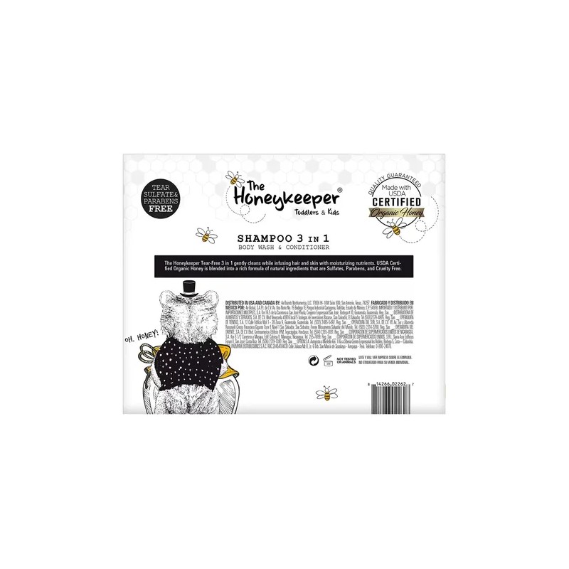 Shampoo The Honey Keeper 3 En 1 Pack 3 Unidades