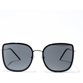 ISHEEP Large Sunglasses for Men's Women's, Retro, Square, Nylon Lens, Classic Sun Glasses SIS-06-BK