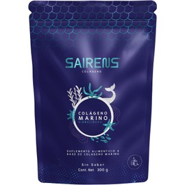 COLÁGENO SAIRENS | Péptidos de Colágeno Marino | Colágeno hidrolizado tipo I y III | SIN SABOR | 300g