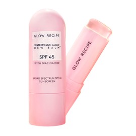 Glow Recipe Face Sunscreen Stick SPF 45 - Travel Size Roll On Korean Sunscreen with Hydrating Hyaluronic Acid & Niacinamide for a Dewy Glow - No White Cast (.58oz)