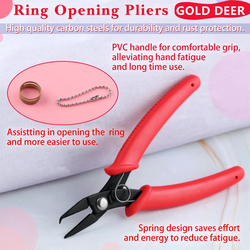 GOLD DEER Split Ring Pliers Small Handicrafts Send Ring Beads