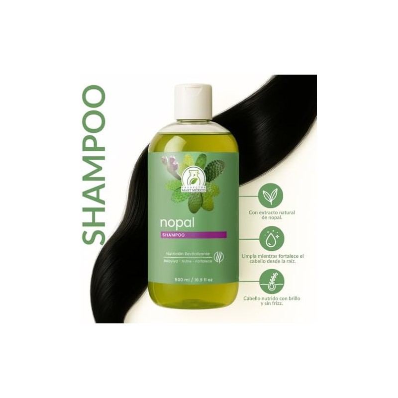 Productos Mart Mexico Shampoo Con Extracto De Nopal Revitalizante Productos
