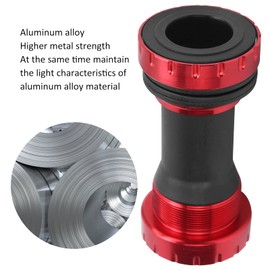cersalt Bicycle Bottom Bracket, Bike Bottom Bracket Professional Stable with High Performance for Mountain Bike(red)