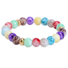 7 Chakra Bracelets for Women and Men, Natural Stone Bohemian Bracelet with Amethyst, Lapis Lazuli, Aquamarine, Aventurine, Tiger’s Eye, Carnelian, and Red Agate – Spiritual Healing and Meditation Jewe