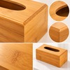 Bamboo Tissue Box Holder for Home and Office – Natural