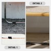 HOMSFOU 10 Pcs Plastic Chair Foot 19mm U Shaped Floor