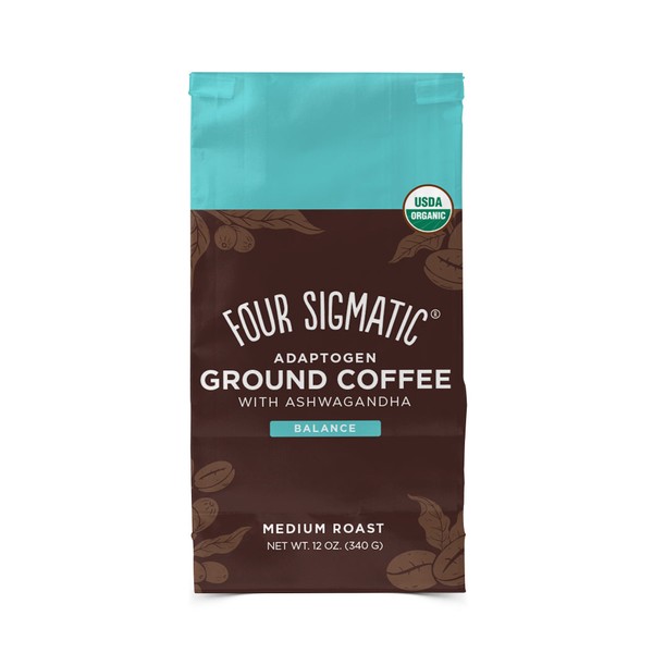 Four Sigmatic Adaptogen Ground Coffee with Ashwagandha - Medium Roast (340g/12oz)