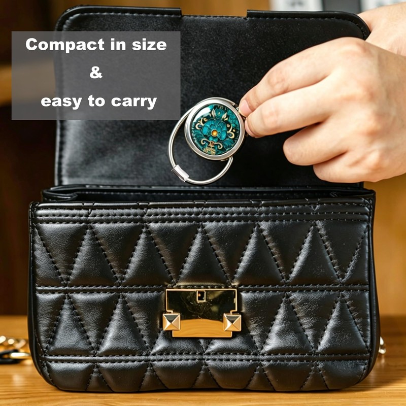 GCFTIFF 2pcs Foldable Purse Hook for Table & Desk,Portable Bag