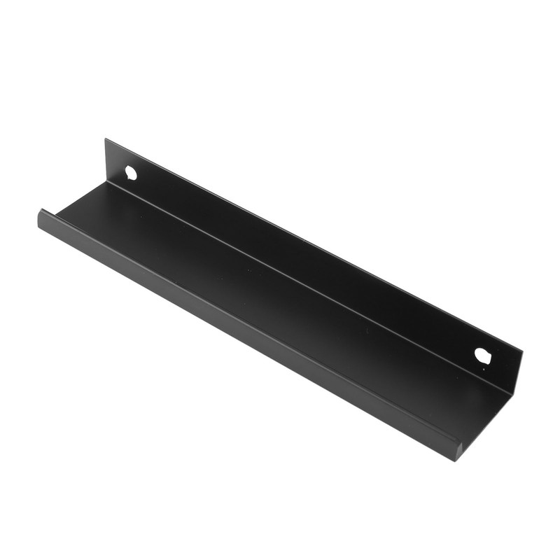 10 Pcs Finger Edge Pull Black Modern Aluminum Alloy 1mm