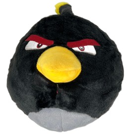 Angry Birds 6" Medium Plush - Black Bird