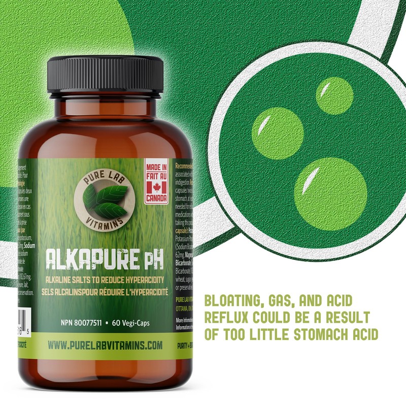 Pure Lab Vitamins - Alkapure pH 60 Vegetarian Caps |